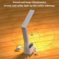 Foldable Dimmable Desk Lamp With Pen LED Clock Light Dormitories Reading Light USB Plug-in/Charging Touch Switch Table Lamp. 