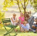 Portable metal Folding Chair Stool Seat Outdoor Fishing Camping Picnic Padded.