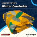 Comforter for Winter Semi double size Exclusive Comforter with full cotton fabric 60*84 inch European cube style (1pcs Box) White , Red , Pink , Blue.