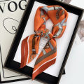 Luxury 70*70cm Square Scarf for Women Soft Satin Neckerchief Female Hair Bands Elegant Ladies Bag Ribbon Headband Bandana Shawl. 