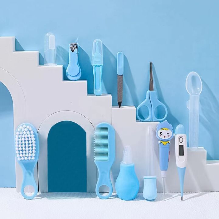 12%20PCs%20Baby%20Care%20Kit%20Kids%20Hair%20Nail%20Healthcare%20Thermometer%20Grooming%20Brush%20Kit%20Clipper%20Scissors%20Kid%20Toiletries%20-%20Image%204