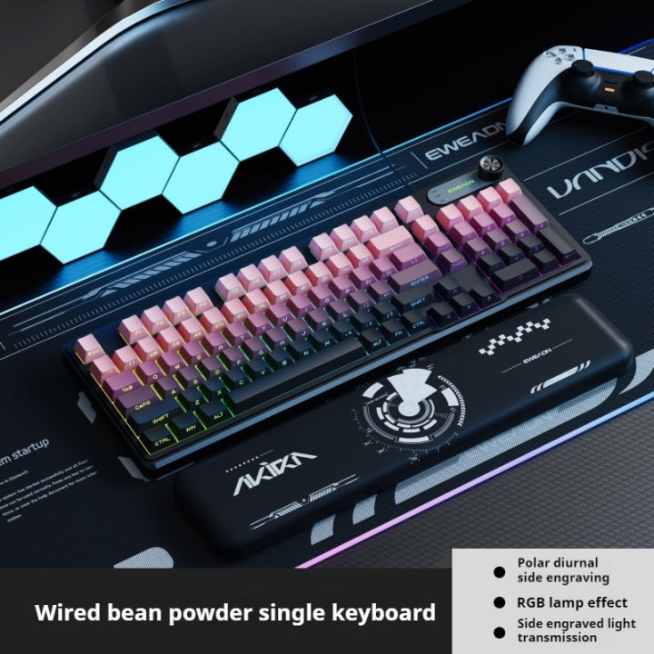 EWEADN%20Wired%20Gaming%20Keyboard,%20RGB%20Backlit%20with%20Side-Printed%20Gradient%20Keycaps,%20Multimedia%20Knob%20Control%20&%20Display%20Screen%20-%20Image%207