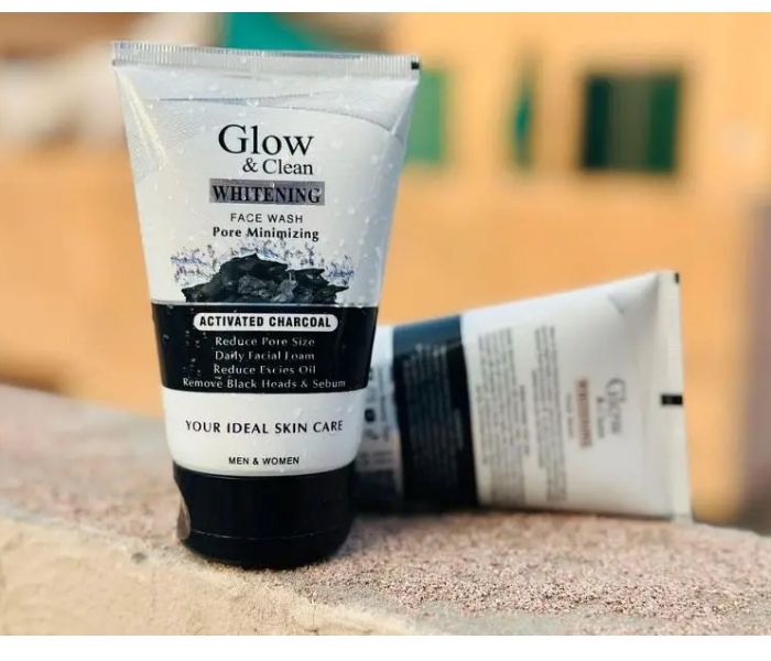 Glow & Clean Whitening Activated Charcoal Face Wash for Men and Women