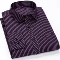 Plus Large Size 9XL 8XL 7XL Mens Casual Business Long Sleeved Shirt Classic Plaid Striped Male Social Dress Oversized Shirts. 