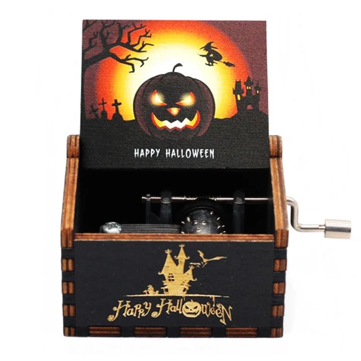 HOT%20Wooden%20Hand%20Crank%20Black%20Jurassic%20Park%20Music%20Box%20Children's%20Holiday%20s%20Christmas%20s%20New%20Year%20%20-%20Image%202