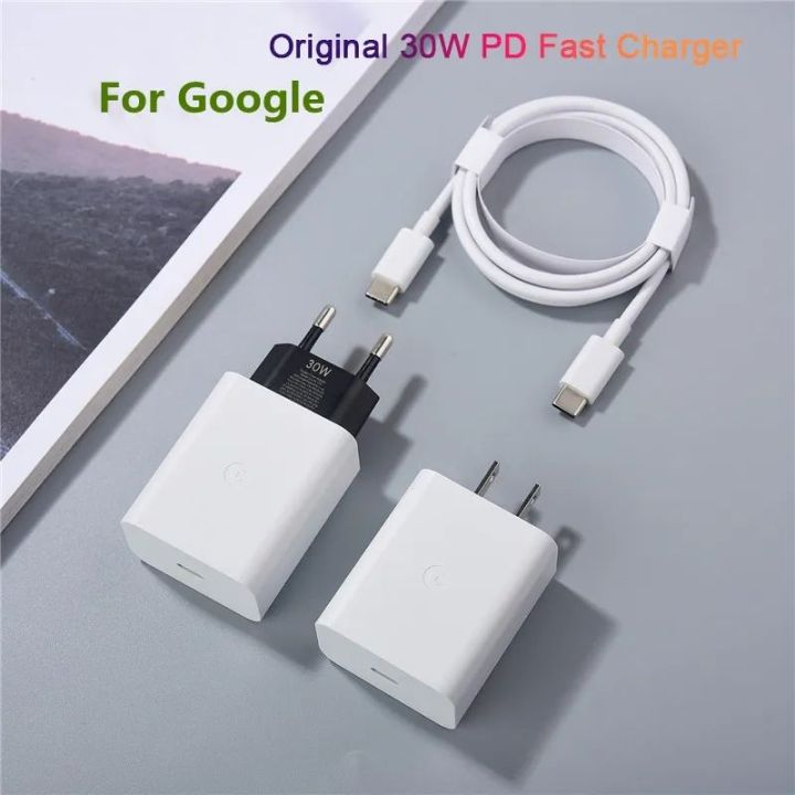 Original Google pixel 30W PD Type-C Fast Charger Adapter For Google Pixel 7 6 5 Pro 4XL 3XL 2XL 3 5A 6A Phone TYPE-C Quick Charger Adapter