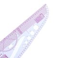 3245 Plastic Transparent French Curve Ruler SplIne Sewing Patchwork Feet Tailor Yardstick Cloth Cutting Rulers. 