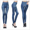 Women Jean Leggings Fitness Pants High Waist Gym Leeggings High Elastic Hip Liftting Fashion Slim Running Cycling Yoga Tights.