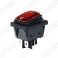 12V Waterproof ON/OFF Rectangular Switch RED Colour. 