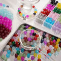 100/500pcs Glass Round Beads Multicolour 4/6/8mm Loose Round Beads For Jewelry Making, DIY Friendship Bracelets Beading Kits. 