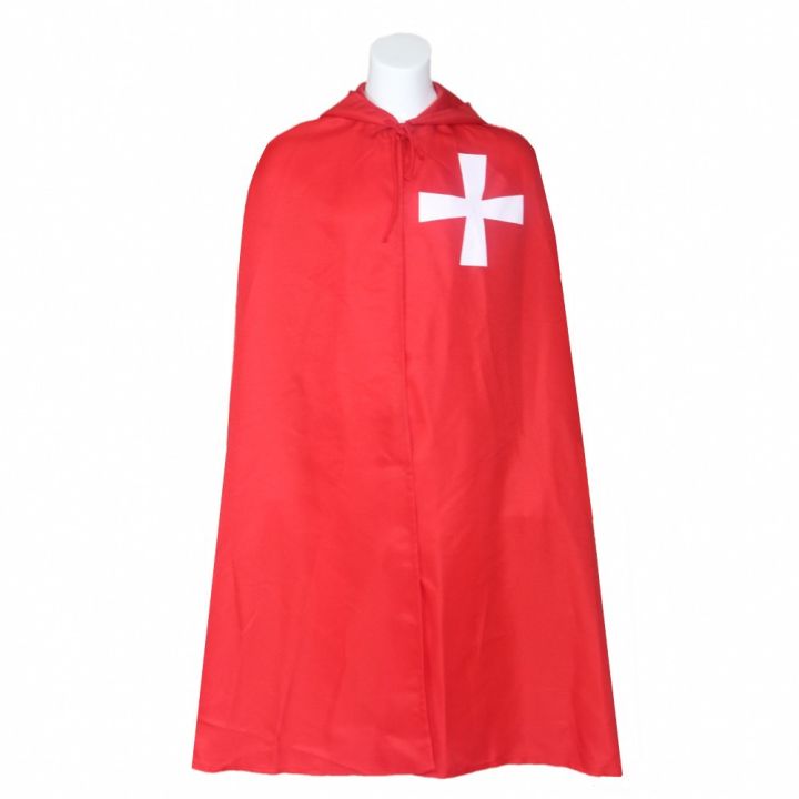 Medieval%20Crusader%20Costume%20Templar%20Cape%20Cloak%20With%20Hood%20Men's%20Renaissance%20Robe%20Knight%20Larp%20Halloween%20Outfit%20For%20Adult%20Teen%20Boys%20-%20Image%204