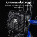 WEST BIKING Hard Shell Bicycle Front Bag Waterproof Bike Frame Hanging Bag Portable Multifunctional Folding Cycling Accessories. 
