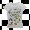 Vintage Crop Top Punk Women Flower Print Baby Tee Fashion 2000s Top Y2k Style Streetwear Short Sleeve Cute Emo Girls Aesthetics. 