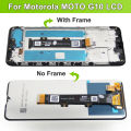 For Motorola Moto G10 G20 G30 LCD Display Touch Screen Digitizer with Frame,For Moto G50 G60 G100 Display Replacement. 