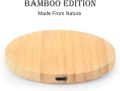 Bamboo Wireless Charger 15W 10W 5W Fast Wireless Charging Pad for iPhone 13 12 mini 11 Pro Max AirPods Pro 2.