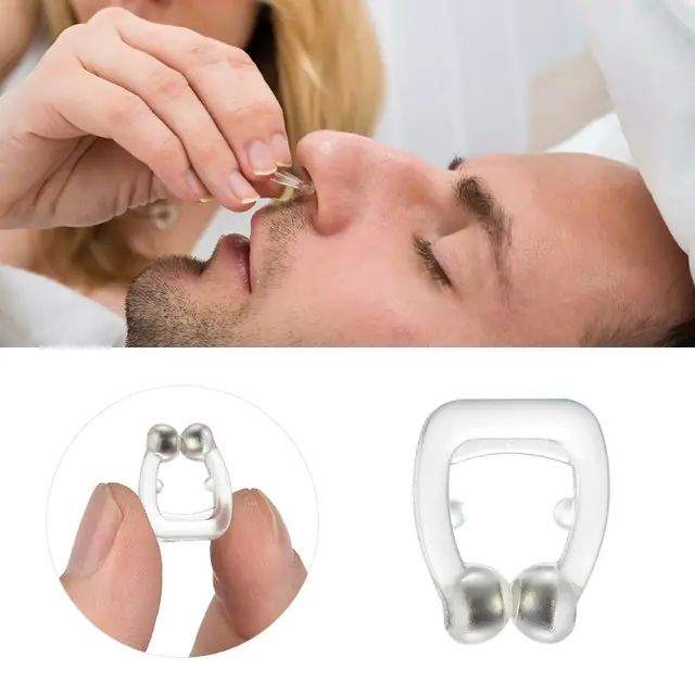 2PCS Anti Snoring Breathe Easy Sleep Nose Clip Snore Stopper Aid Nasal Congestion Aid No Strips Cones