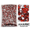 All Red Series 2-6mm Resin Non Hot Fix Rhinestones Bulk Wholesale Flat Back Plastic Crystals Nail Trimmings Crystals For Crafts.