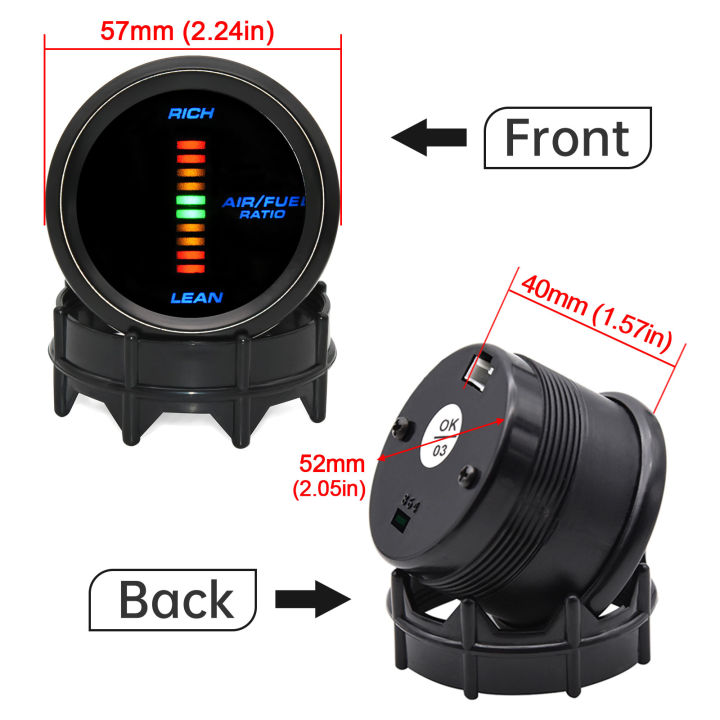 2"%2052MM%20Air%20Fuel%20Ratio%20Gauge%20with%20Narrowband%20O2%20Oxygen%20Sensor%200258006028%20AFR%20Gauge%20Meter%20Rich%20Lean%20for%20Gasoline%20Car%2012V%20-%20Image%206