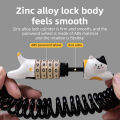 ROCKBROS Cycling Lock Password Helmet Lock Creative Ultra-Light Cat Steel Bicycle Cat Lock Anti Theft Bike Lock Accessories. 