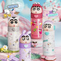 350ml Sanrio Stainless Steel Cartoon Thermos Shin-chan Dollcup Cosplay Child Vacuum Flask Water Bottle  Cup for Kids. 