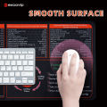 EXCO Excel Shortcut Mouse Pad Large Cheat Sheet Keyboard Mousepad Office Pomodoro Technique Desk Mat Stitched Edge Non-Slip Base. 