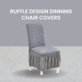 Bubble Chair Covers, Ruffle Design Dinning chair Covers, 1 piece. 