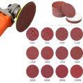 10PCS Special Sandpaper Disk 60-1000Grit For Round Polishing Grinding Red Brown Sandpapers Set Abrasive Tools Accessories set.