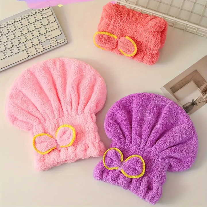 Quick%20Drying%20Hair%20Cap%20Women%20Bowtie%20Bathing%20Hat%20Microfiber%20Towel%20Superfiber%20Shower%20Cap%20For%20Spa%20Bathroom%20Accessories%20Shower%20Cap%20-%20Image%203