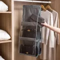 Handbag Storage Hanging Purse Organizer Bedroom Organization Dust-Proof Holder Bag for Wardrobe Closet. 