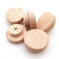 Round Wooden Cabinet Handles with Screws Drawer Wardrobe Knobs Door Pull Kitchen Handle Furniture Knobs Hardware Accessories. 