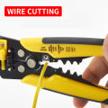 Crimper Cable Cutter Adjustable Automatic Wire Stripper Multifunctional Stripping Crimping Pliers Terminal Hand Tool. 