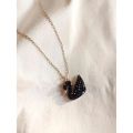 beautiful swan duck necklace with gold chain for girls and woman. 