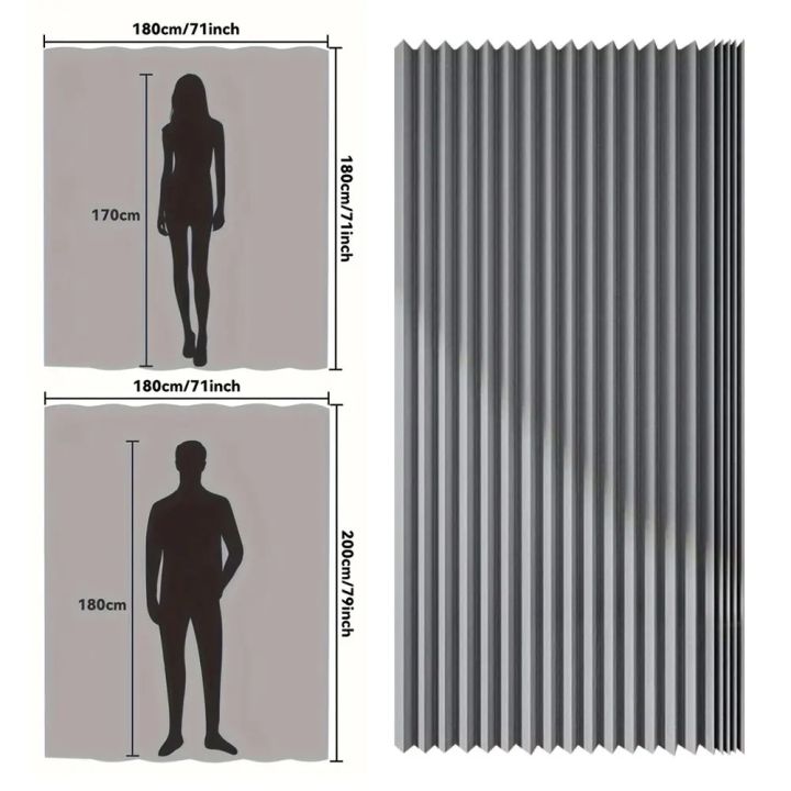 Magnetic%20Folding%20Shower%20Curtains%20Polyester%20Waterproof%20Fabric%20Shower%20Curtains%20Suitable%20for%20Family%20Bathroom%20Use%20-%20Image%204