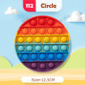 Rainbow Pop Push Bubblle Fidget Anti Stress Relief Toys for Adult Children Special Needs Sensory Toys Interactive Toys for Kids.