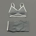 2Pcs HISTELLO Ignite Sculpt Sports Set Naked Feel Tummy Control Cross Bra Scrunch Hip Lifting Yoga Pilates Running Fitness Sets.