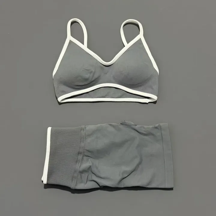 2Pcs%20HISTELLO%20Ignite%20Sculpt%20Sports%20Set%20Naked%20Feel%20Tummy%20Control%20Cross%20Bra%20Scrunch%20Hip%20Lifting%20Yoga%20Pilates%20Running%20Fitness%20Sets%20-%20Image%204