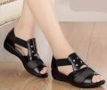 Women’s Fashion Net Sandals Artificial Leather, Size 8. 
