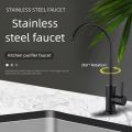 304 Stainless Steel Kitchen Faucet with Ceramic Valve Core, Water Saving, Rotating, Direct Drinking Water Filtration System. 