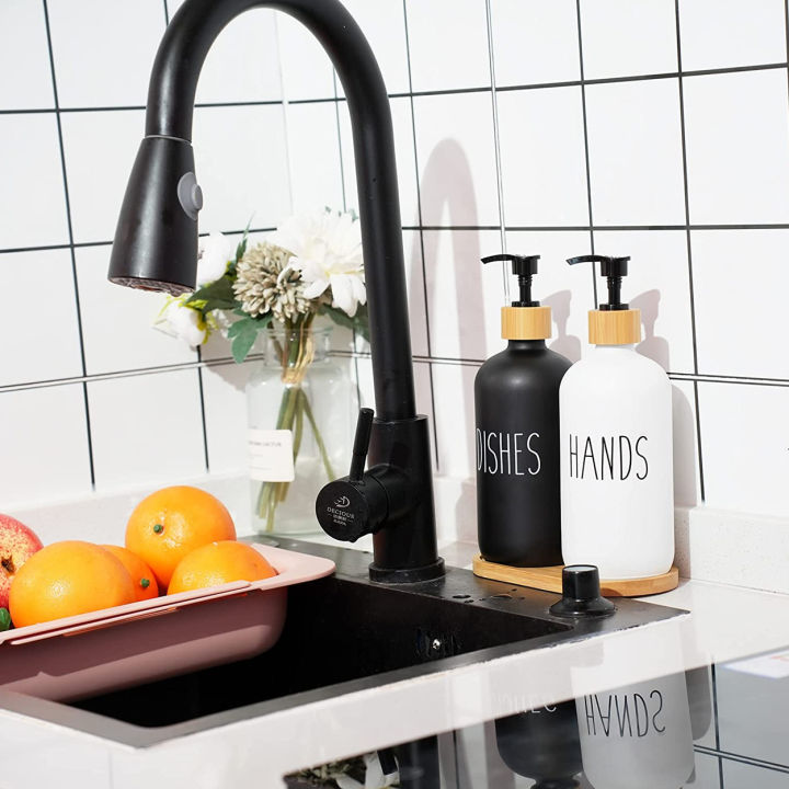 Black%20Dish%20Soap%20Dispenser%20Set%20for%20Kitchen%20Sink%20Hands%20Soap%20and%20Dishes%20Detergent%20Storage%20Bottle%20Refillable%20Bottles%20-%20Image%202