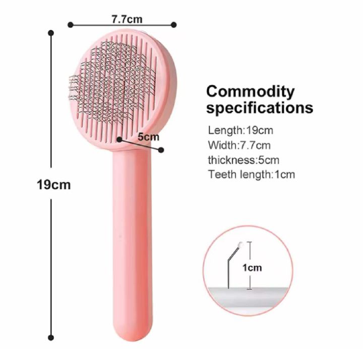 Cat grooming brush, pet hair remover, cat slicker brush, dog grooming tool, pet shedding brush, cat hair cleaner, pet massage comb, stainless steel pet brush, cat hair removal comb, dog slicker brush
