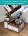 Tree Bookcase, 8 Tier Tree Bookshelf, Wooden Floor Standing Bookcase, Can Display for CDs/Magazine/Books, Free Standing Tree Bookcase for Bedroom, Living Room, Office, Balcony. 