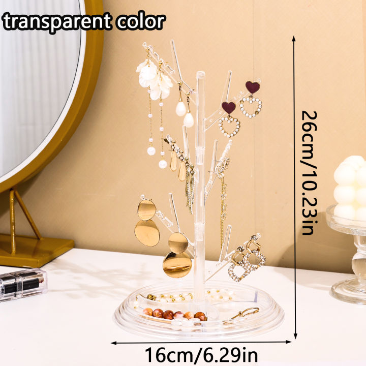 1pc%20Plastic%20White/Black/Transparent%20Tree%20Shap%20Jewelry%20Display%20Stand%20Necklace%20Ring%20Bracelet%20Organizer%20Circular%20Base%20Jewelry%20Tray%20-%20Image%207