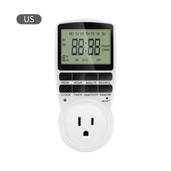 Socket Timer Panel Electronic Digital Timer Switch Socket Kitchen Timer Outlet ...