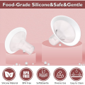 BPA Free Silicone Pad Flange Compatible with Medela Breast Pump Parts, Replace Flanges Accessories for Spectra Pump Parts.