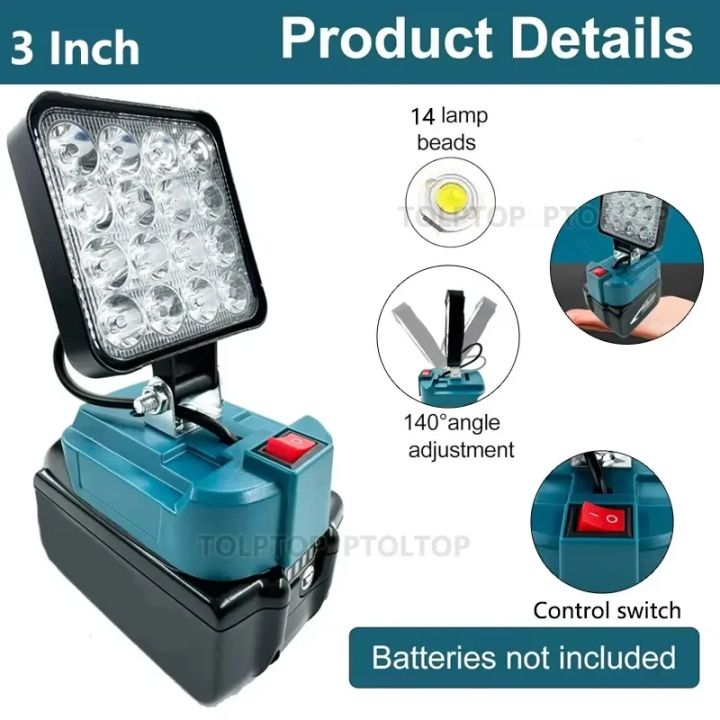 16%20Beads%20LED%20Working%20Light%20Spotlight%20Portable%20Lamp%20Hand%20Lantern%20for%20Makita%20%2014.4V%2018V%20Li-ion%20Battery%20Cordless%20LED%20Flashlight%20-%20Image%203