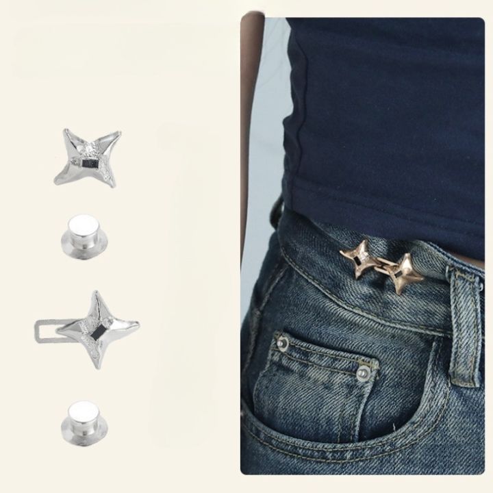 Adjustable%20Star%20Waist%20Tightener%20Clip%20-%20No%20Sew%20Jean%20Buttons%20for%20Women's%20Loose%20Jeans%20Skirts%20Dresses%20Fashion%20Waist%20Accessories%20Gift%20-%20Image%203