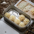 CAMPINGMOON Outdoor Camping Aluminum Lunch Box Bottom Net,Thick Stainless Steel Steaming Net for Picnicking,High Steaming Slices.