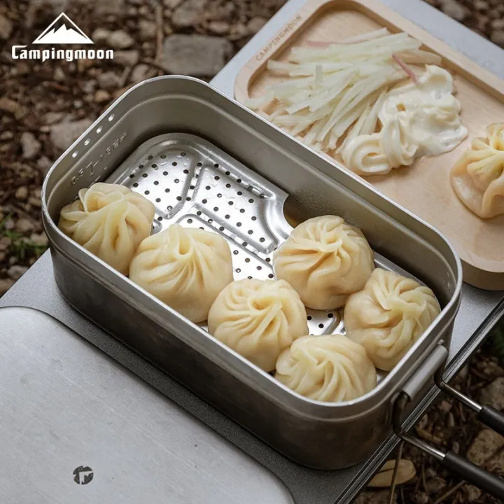 CAMPINGMOON%20Outdoor%20Camping%20Aluminum%20Lunch%20Box%20Bottom%20Net,Thick%20Stainless%20Steel%20Steaming%20Net%20for%20Picnicking,High%20Steaming%20Slices%20-%20Image%203