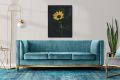 Wall Hanging Flowers Canva Wooden Frames. 