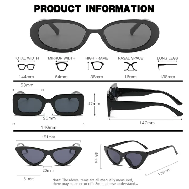 3/4PCS%20Unisex%20Cat%20Eye%20Round%20Square%20Plastic%20Frame%20Fashion%20Sunglasses%20for%20Outdoor%20Travel%20Hiking%20Sun%20Glasses%20for%20Men%20Women%20-%20Image%206